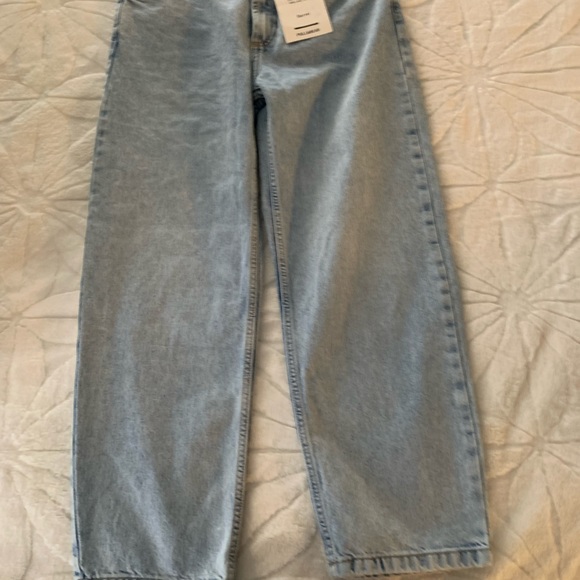 PULL &BEAR JEANS NWT Mid-waist barrel jeans SIZE6 - Picture 6 of 11